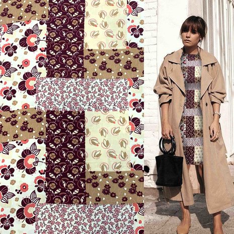 Viscose Poplin with Dessin 2844 Viscose Poplin with Dessin 2844