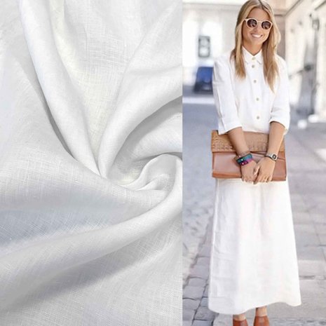 Linen Super Fine LV08 - white Linen Super Fine LV08 - white