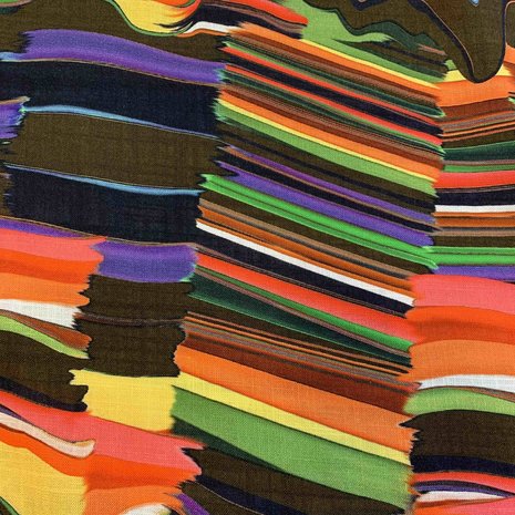 Linen look Viscose Inkjet 3019