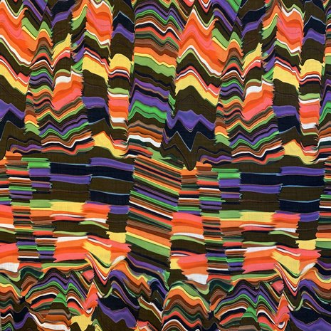 Jet d'encre viscose aspect lin 3019