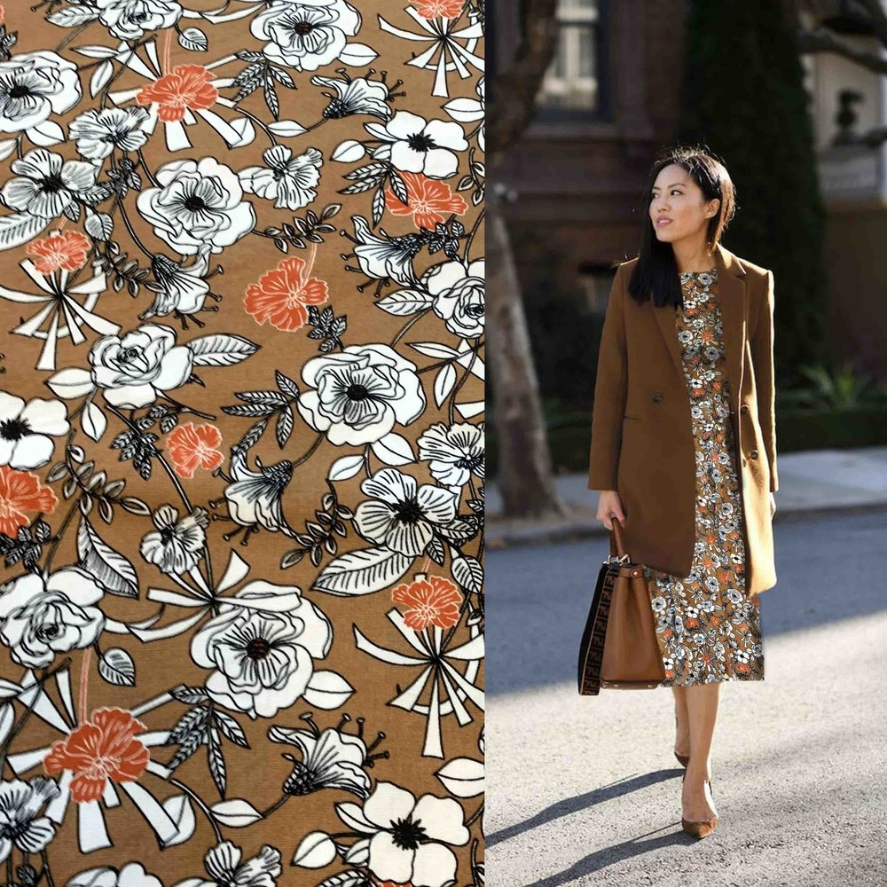 Viscose Poplin with Dessin 2837 Viscose Poplin with Dessin 2837