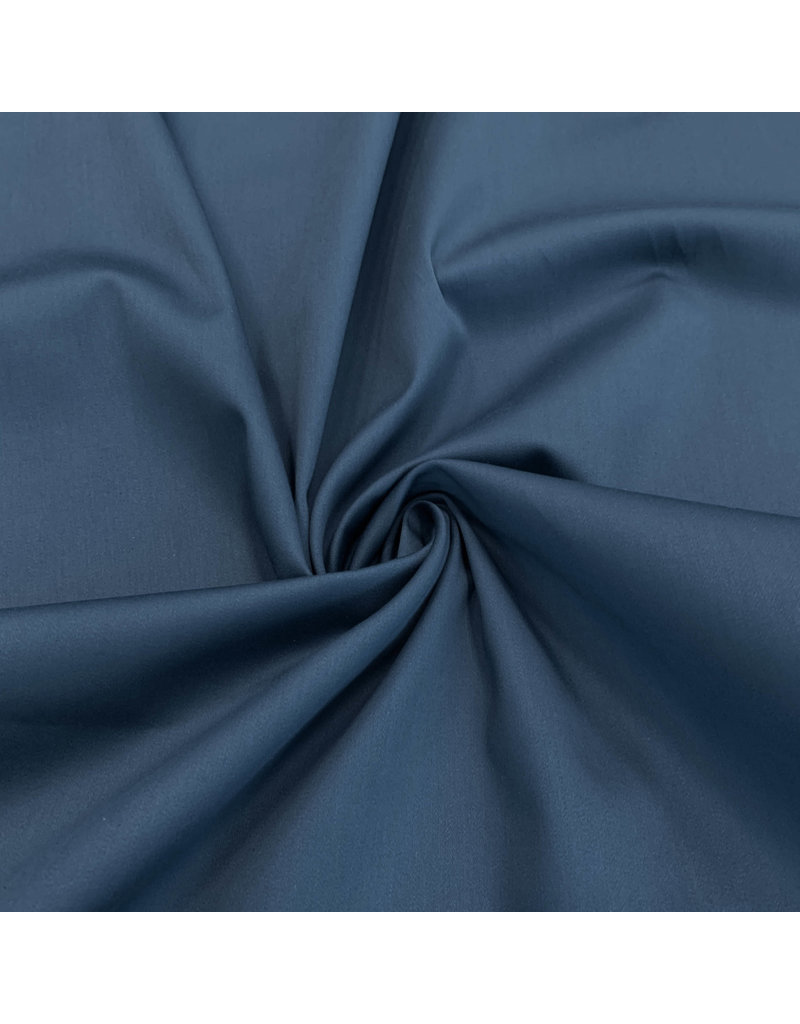 Satin de coton Comfort Stretch SK28 - Bleu acier