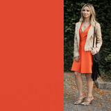 Satin Cotton Comfort Stretch SK06 - orange Satin Cotton Comfort Stretch SK06 - orange