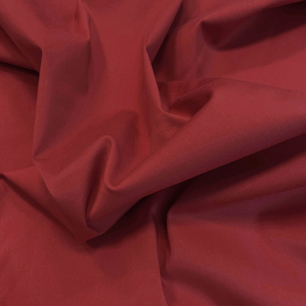 Satin Cotton Comfort Stretch SK14 - dunkelrot Satin Cotton Comfort Stretch SK14 - dunkelrot