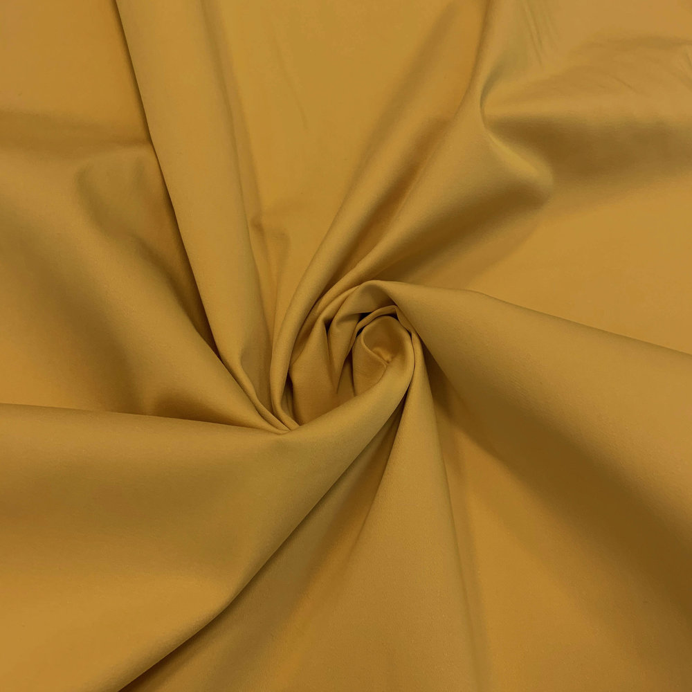 Coton satiné Comfort Stretch SK15 - jaune ocre Coton satiné Comfort Stretch SK15 - jaune ocre