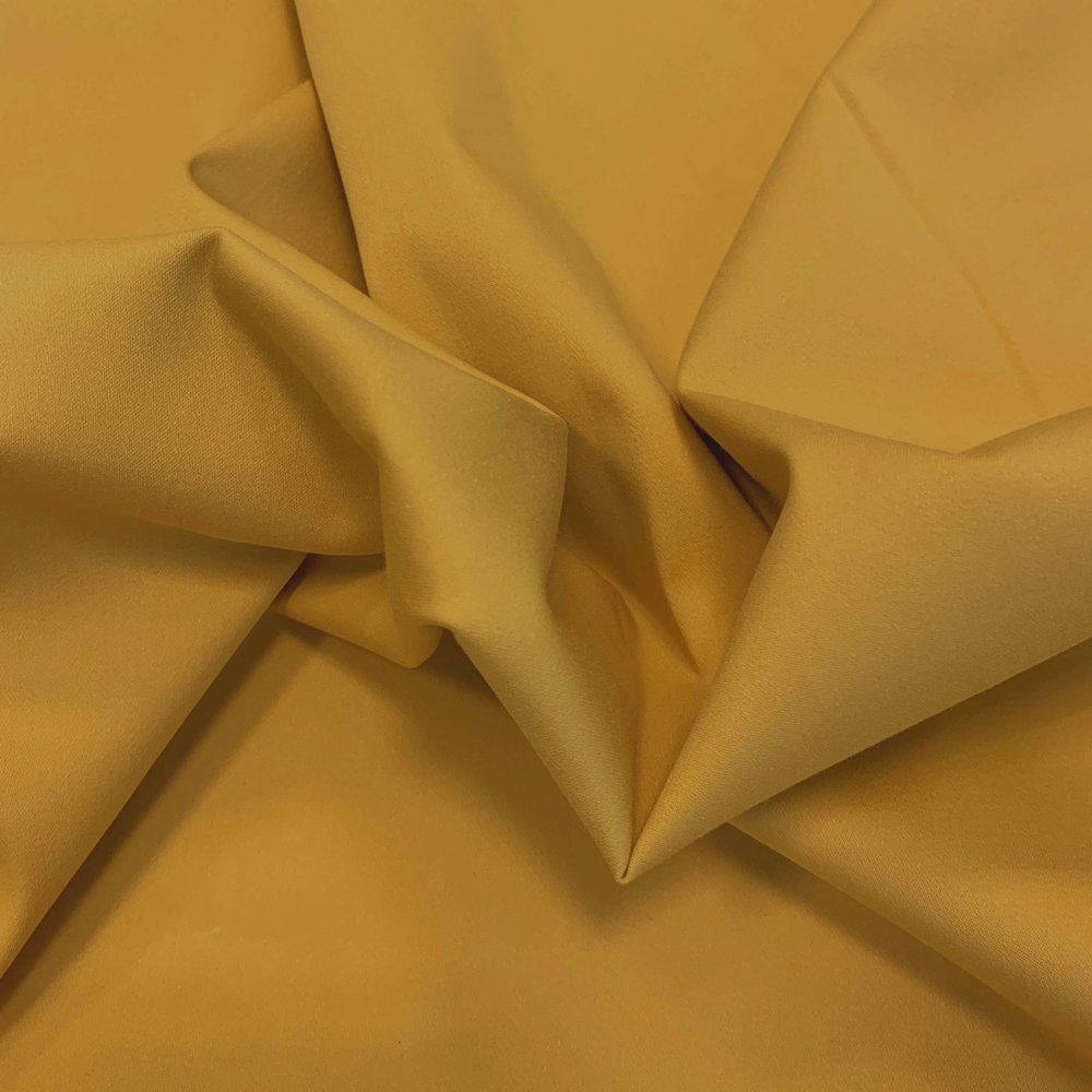 Coton satiné Comfort Stretch SK15 - jaune ocre Coton satiné Comfort Stretch SK15 - jaune ocre