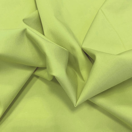 Satijnkatoen Comfort Stretch SK17 - lime groen