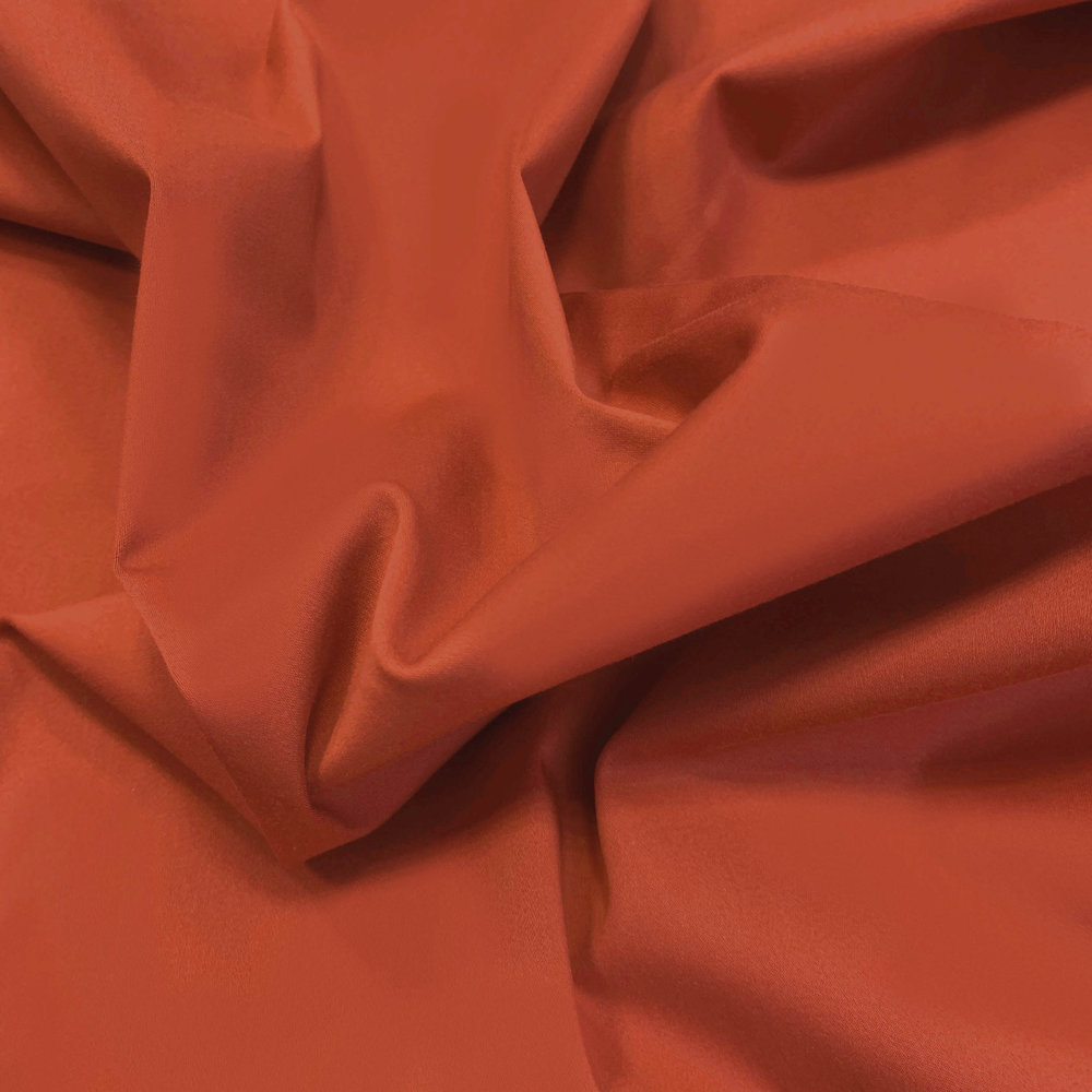 Satin cotton Comfort Stretch SK21 - Brique Satin cotton Comfort Stretch SK21 - Brique