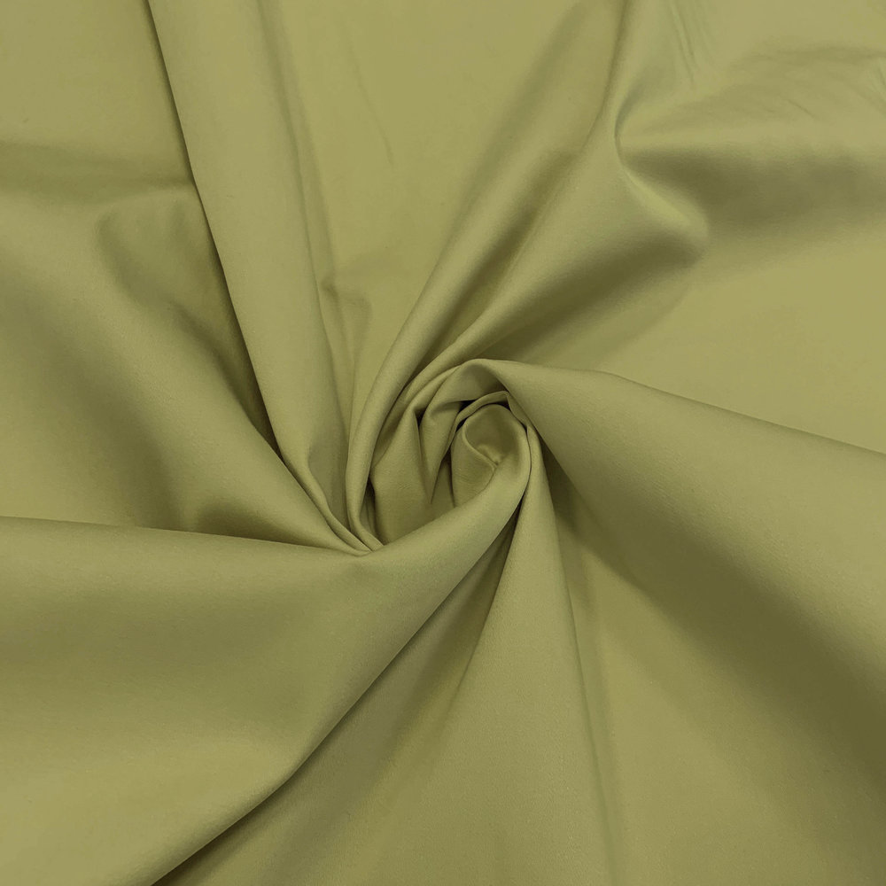 Satin Cotton Comfort Stretch SK26 - Light Olive ! NEW ! Satin Cotton Comfort Stretch SK26 - Light Olive ! NEW !