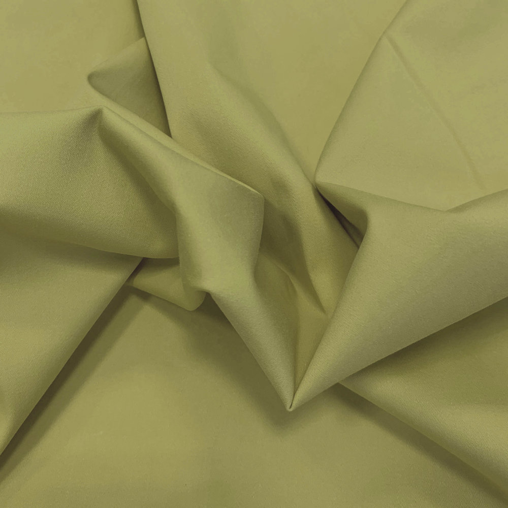 Coton satiné extensible et confortable SK26 - Olive clair
