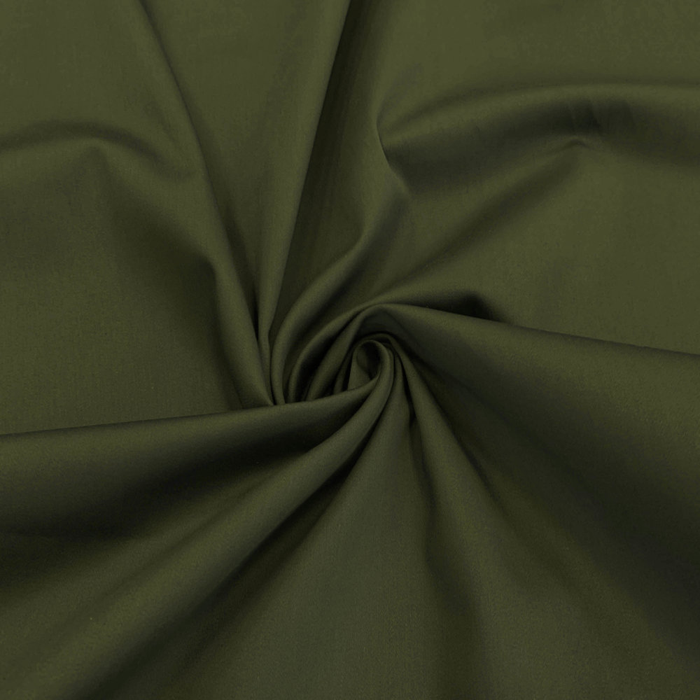 Satin de coton Comfort Stretch SK27 - vert mousse Satin de coton Comfort Stretch SK27 - vert mousse