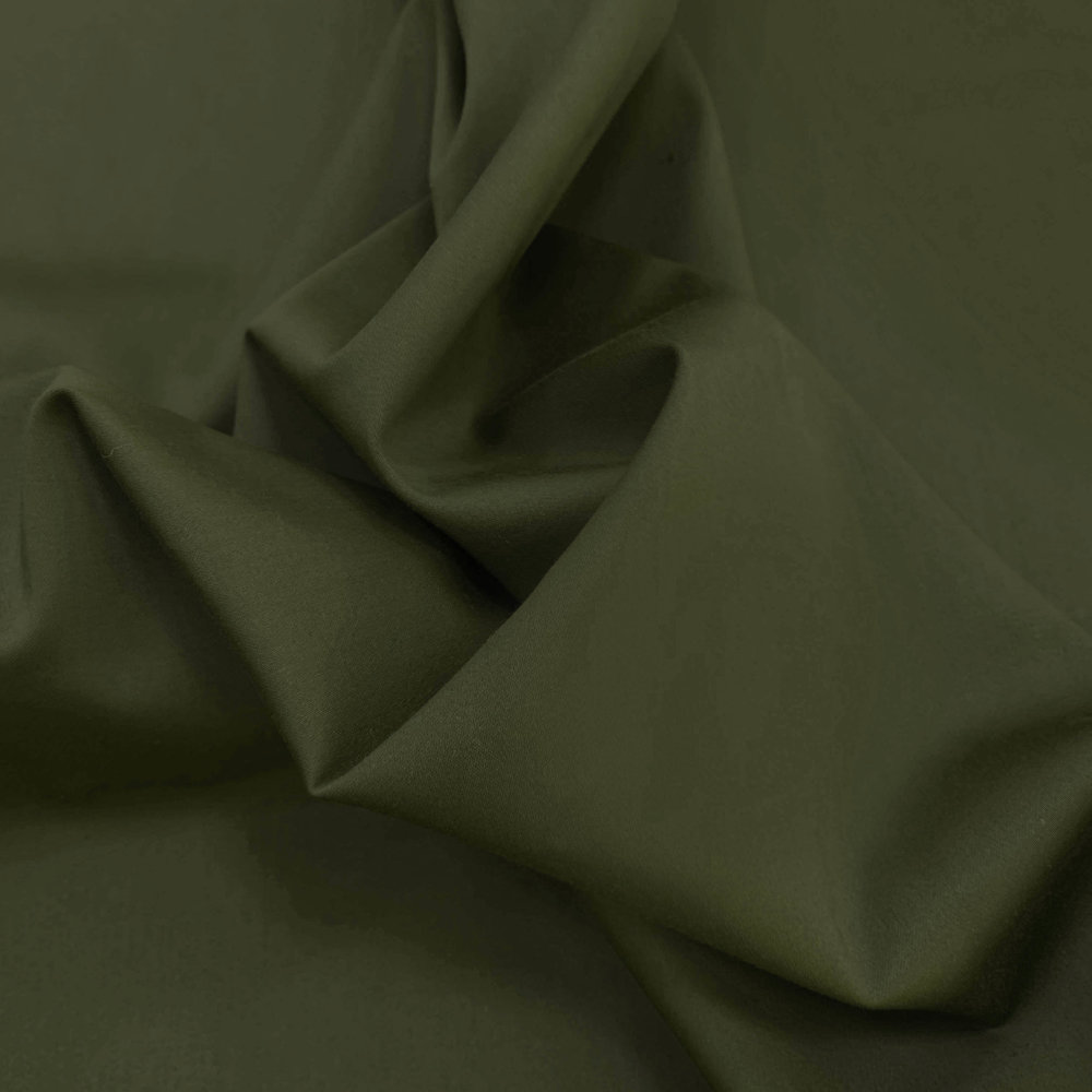 Satijnkatoen Comfort Stretch SK27 - mosgroen Satijnkatoen Comfort Stretch SK27 - mosgroen
