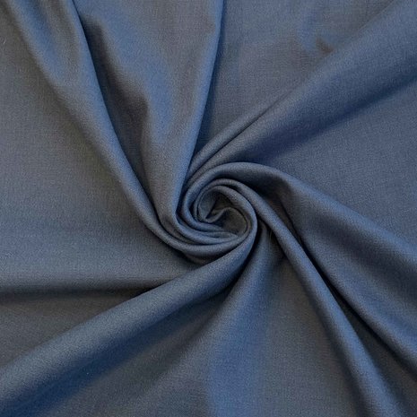 Leinenstretch L02 - stahlblau