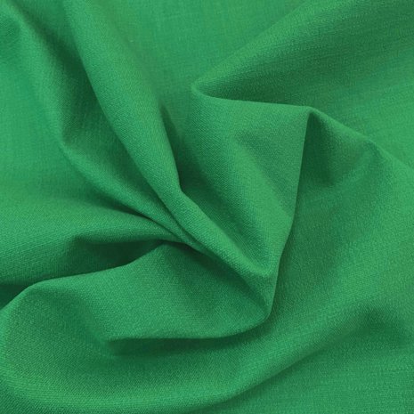 Stretch Linen L23 - emerald green