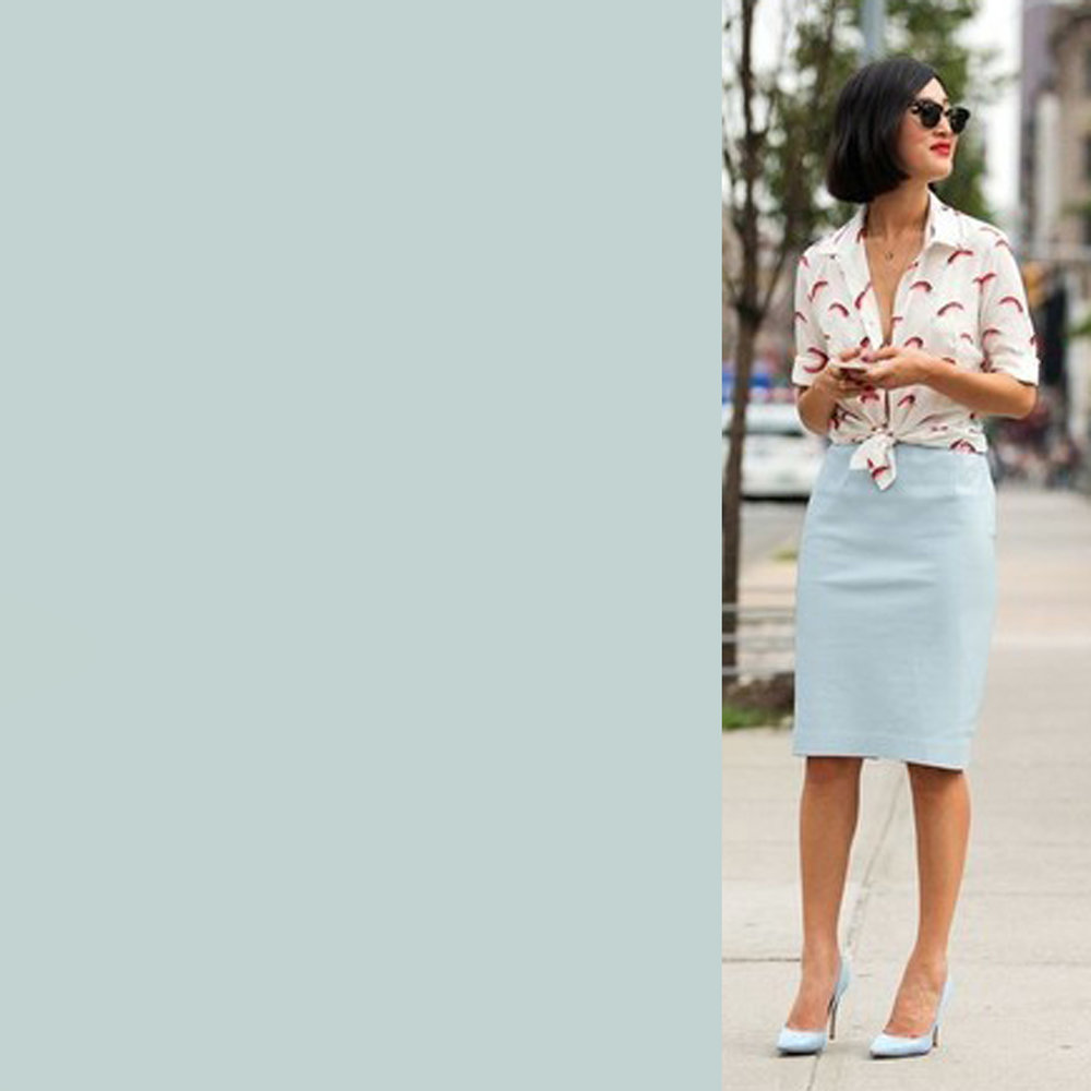 Satijnkatoen Comfort Stretch SK24 - lichtblauw ! NIEUW !