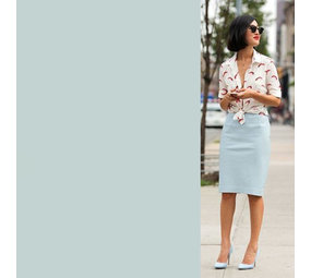 Satijnkatoen Comfort Stretch SK24 - lichtblauw ! NIEUW !