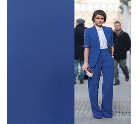 Gabardine Terlenka Stretch T01 - cobalt blue Gabardine Terlenka Stretch T01 - cobalt blue