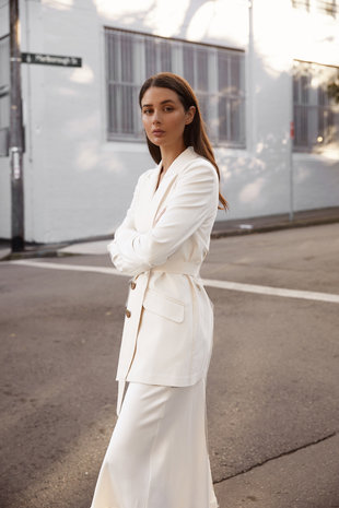 Gabardine Terlenka Stretch T08 - cream Gabardine Terlenka Stretch T08 - cream