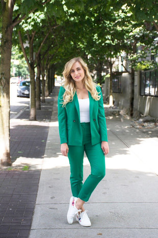 Gabardine Terlenka Stretch T12 - emerald green