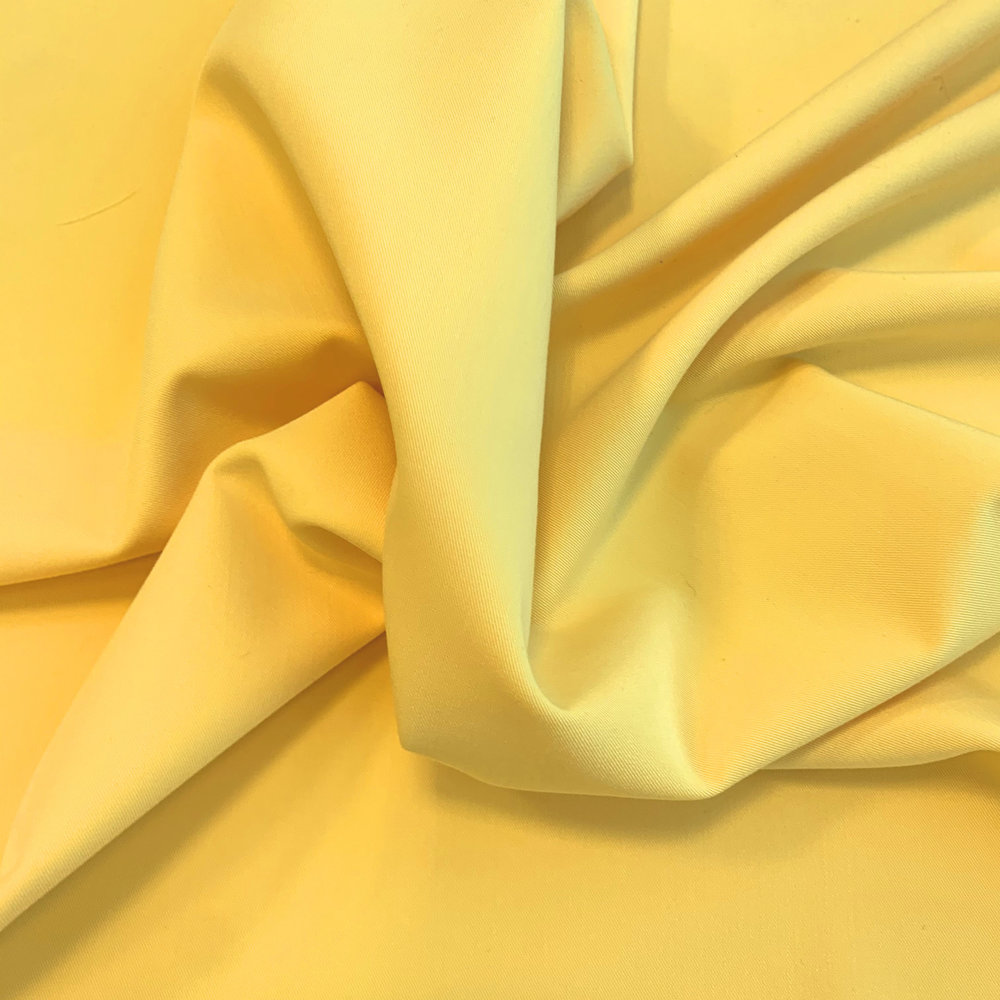 Gabardine Terlenka Stretch T36 - jaune d'été Gabardine Terlenka Stretch T36 - jaune d'été