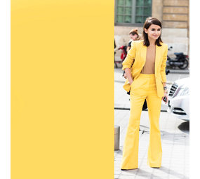Gabardine Terlenka Stretch T36 - summer yellow Gabardine Terlenka Stretch T36 - summer yellow