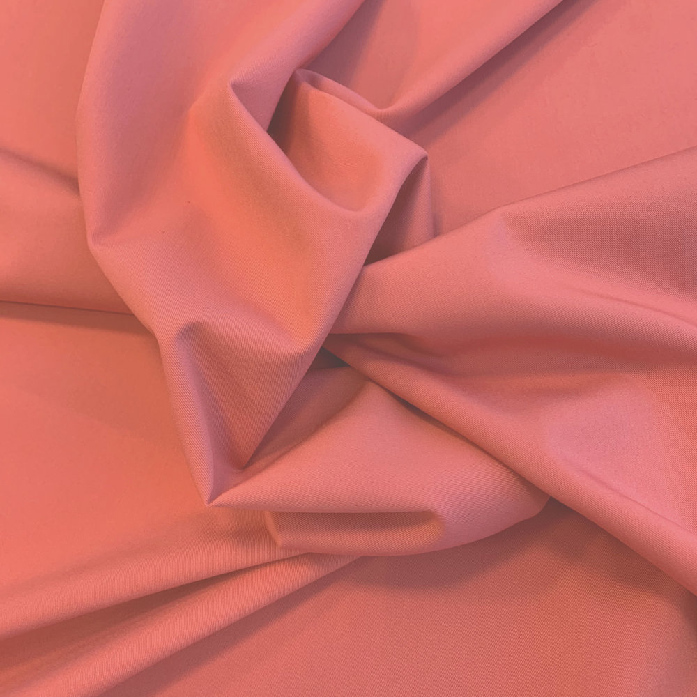 Gabardine Terlenka Stretch T38 - corail Gabardine Terlenka Stretch T38 - corail
