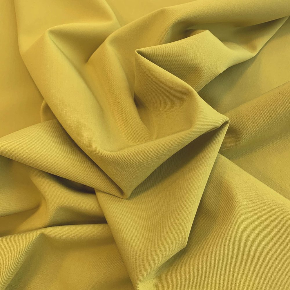 Gabardine Terlenka Stretch T42 - jaune moutarde