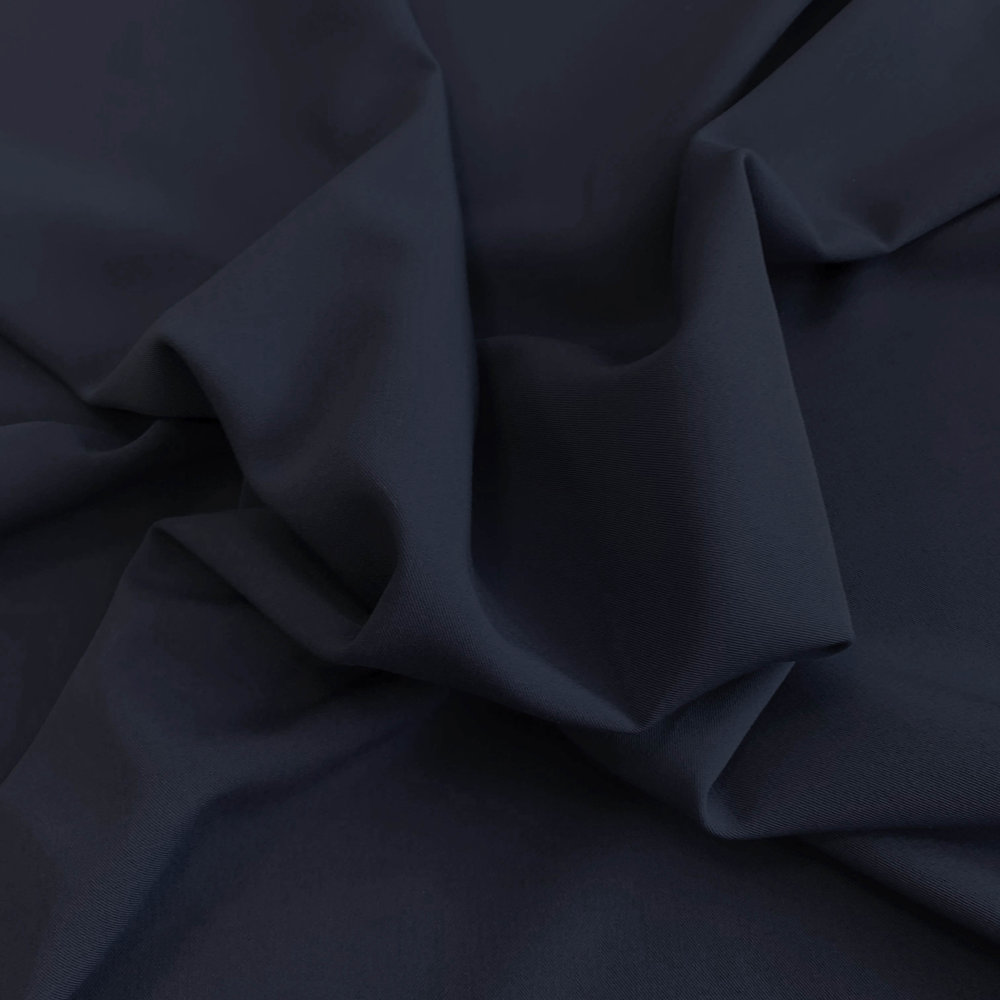 Gabardine Terlenka Stretch T47 - nachtblauw Gabardine Terlenka Stretch T47 - nachtblauw