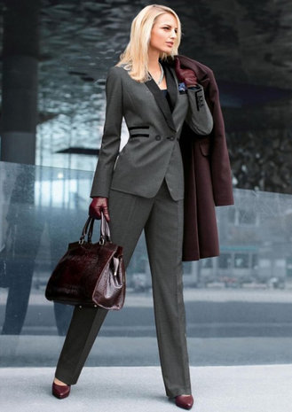 Gabardine de bambou stretch BC01 - mélange anthracite