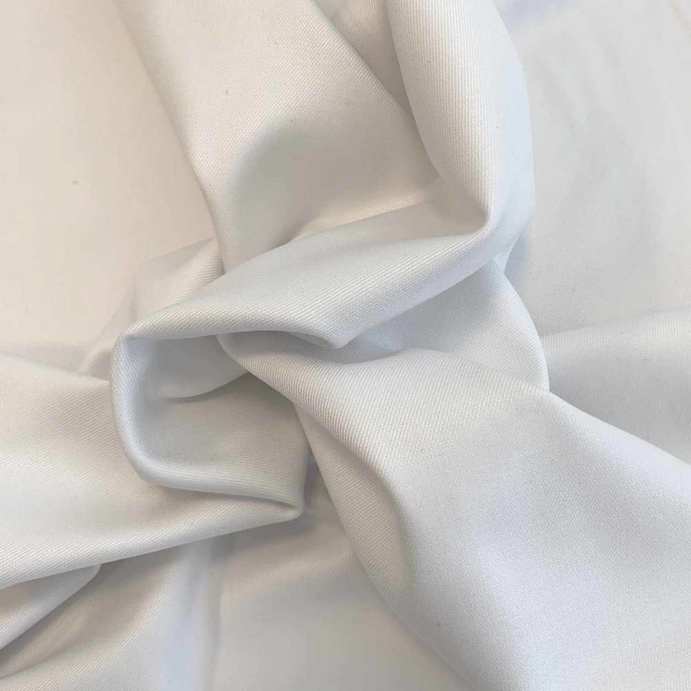Bambus Gabardine Stretch BC10 - weiß