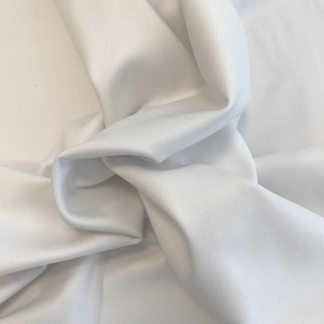 Bambus Gabardine Stretch BC10 - weiß