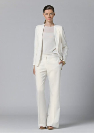 Bamboo Gabardine Stretch BC19 - creamy white Bamboo Gabardine Stretch BC19 - creamy white