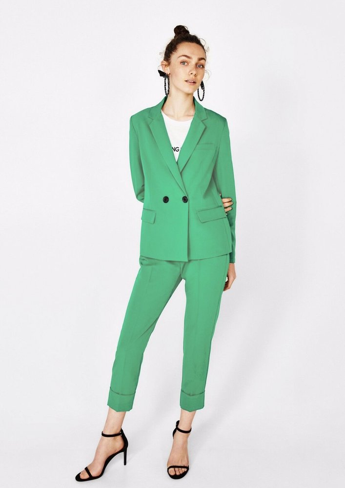 Bamboo Gabardine Stretch BC22 - vert émeraude tendre