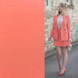 Gabardine de Bambou Stretch BC25 - corail !! NOUVEAU!!