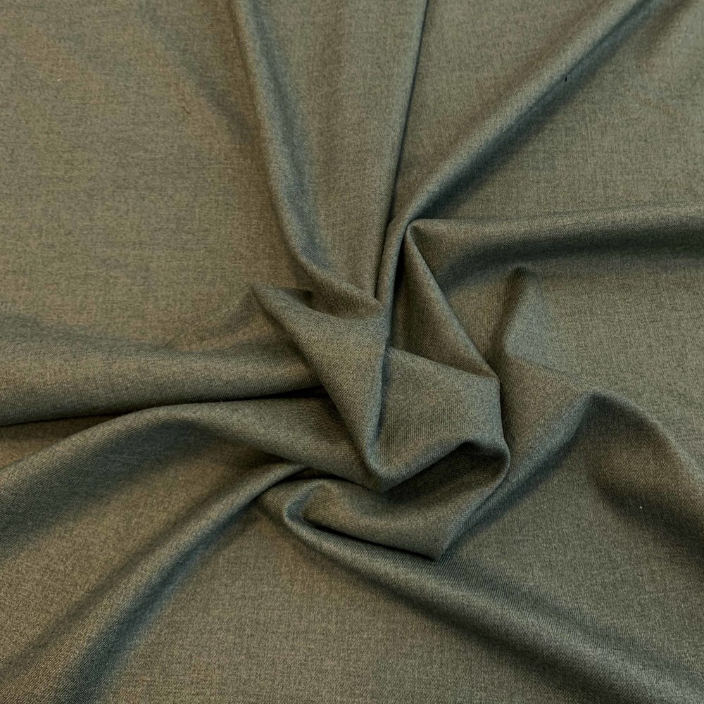 Bamboe Gabardine Stretch BC06 - jagergroen melange Bamboe Gabardine Stretch BC06 - jagergroen melange