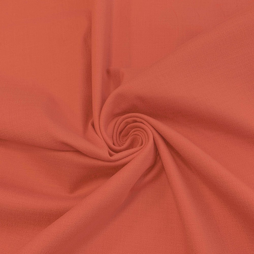 Stretch Linen L37 - dark coral
