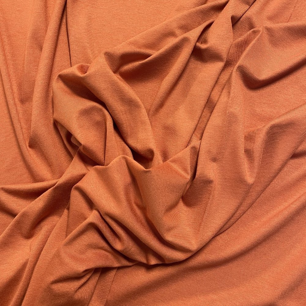 Jersey viscose VX77 - orange brûlé Jersey viscose VX77 - orange brûlé