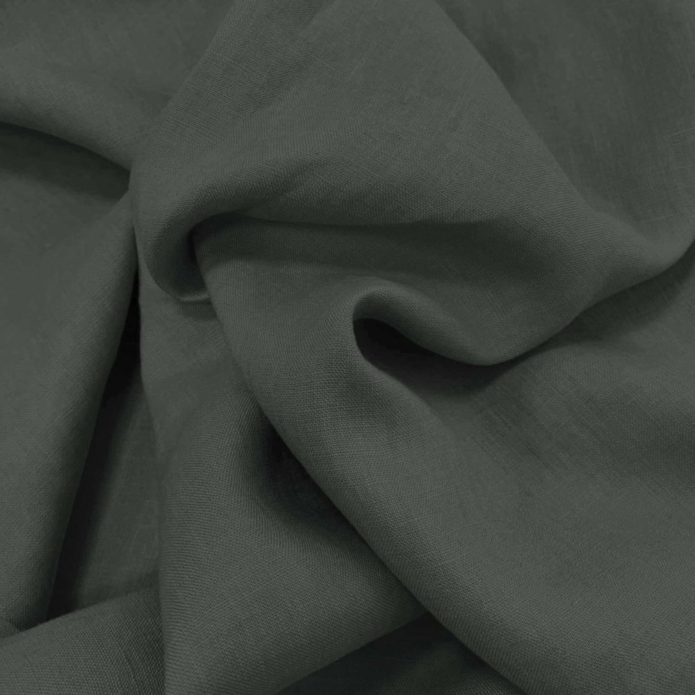 Linen Super Fine LV18 - dark green / gray