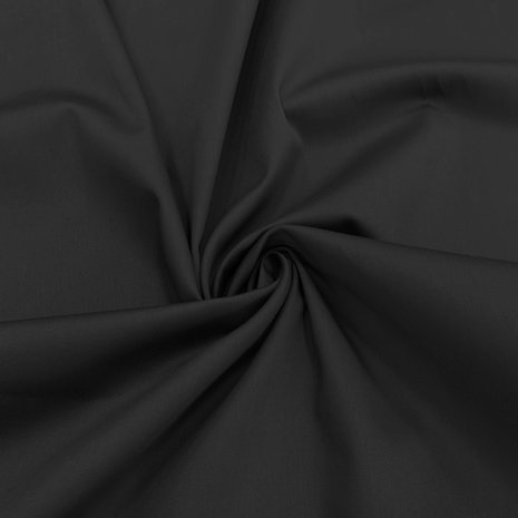 Satijnkatoen Comfort Stretch SK30 - zwart Satijnkatoen Comfort Stretch SK30 - zwart