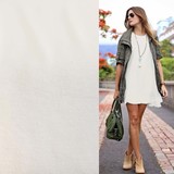 Bambus Jersey Uni BV03 - Creme