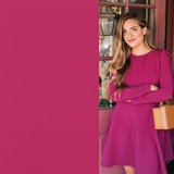 Scuba Crêpe CR06 - dark fuchsia Scuba Crêpe CR06 - dark fuchsia