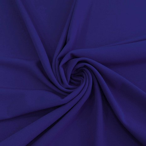 Crêpe Scuba CR10 - Bleu Cobalt Crêpe Scuba CR10 - Bleu Cobalt