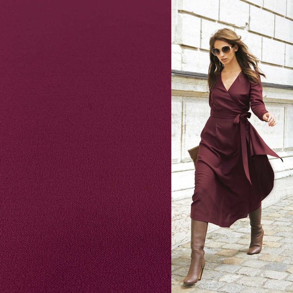 Crêpe Scuba CR27 - aubergine Crêpe Scuba CR27 - aubergine