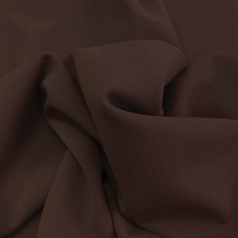 Crêpe Scuba CR35 - marron foncé
