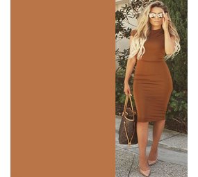 Scuba Crêpe CR36 - caramel Scuba Crêpe CR36 - caramel