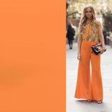 Gabardine Terlenka Stretch T41 - orange Gabardine Terlenka Stretch T41 - orange