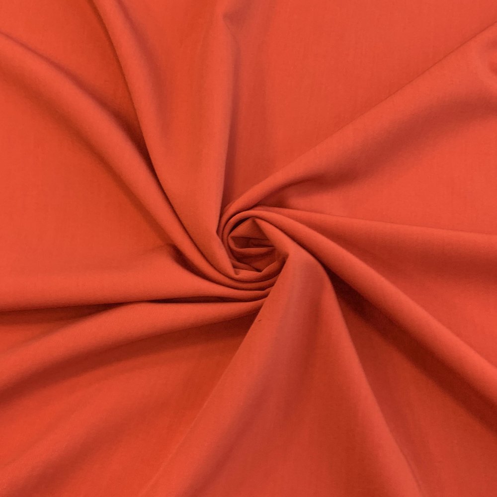 Gabardine Terlenka Stretch T37 - bright orange Gabardine Terlenka Stretch T37 - bright orange