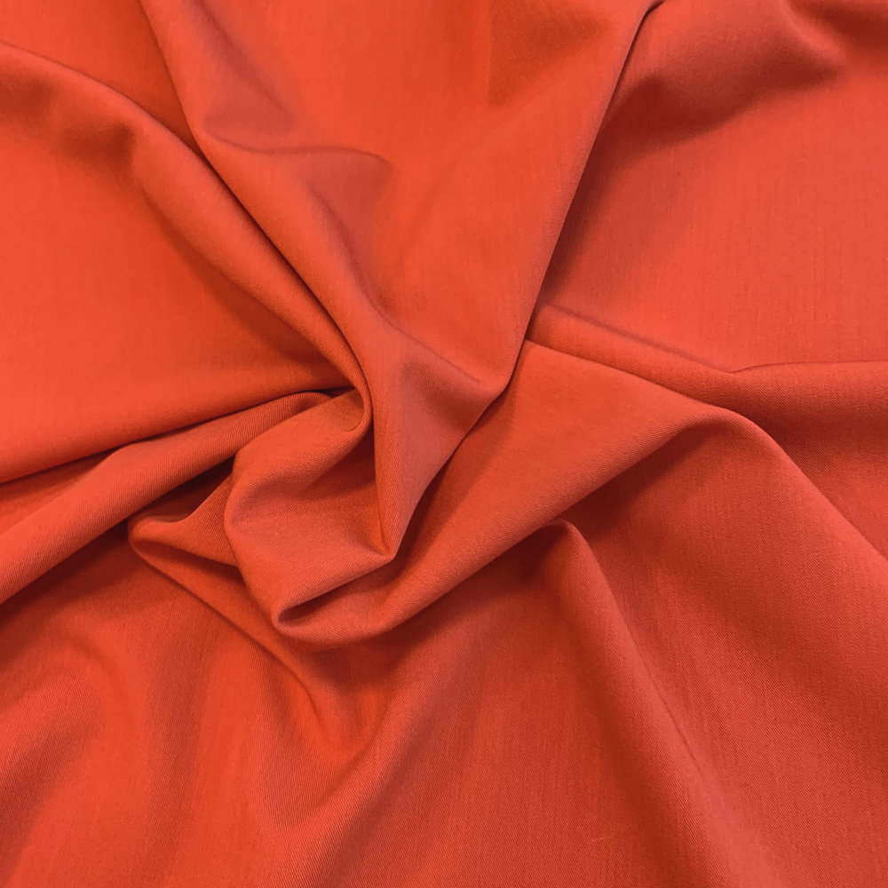 Gabardine Terlenka Stretch T37 - orange vif Gabardine Terlenka Stretch T37 - orange vif