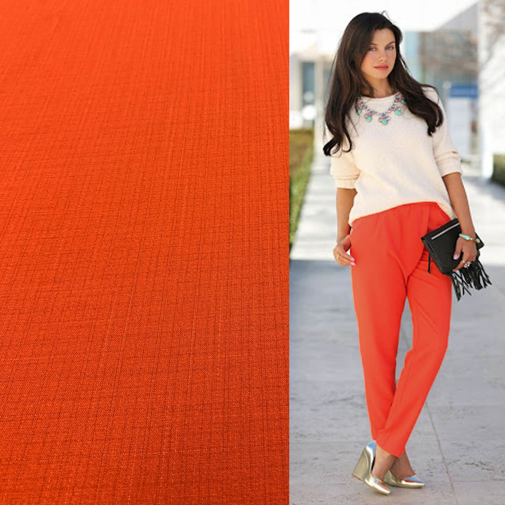 Terlenka Linen Stretch TL04 - orange Terlenka Linen Stretch TL04 - orange