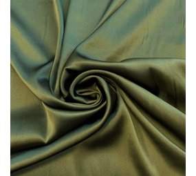 Satin de soie extensible SD08 - vert olive